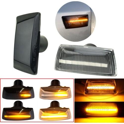 2pcs Dynamic LED Car Side Marker Repeater Signal Lights For Opel Insignia Astra H Zafira B Corsa D Meriva B For Chevrolet Cruze