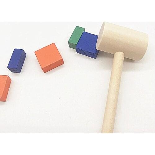 5 pcs mini mallet Christmas gift Egg-cracking toy Unfinished mallet