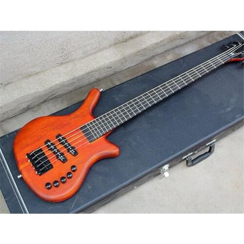 5 strings electric bass guitar Neck through body Rosewood fingerboard Active pickups Provide customized service