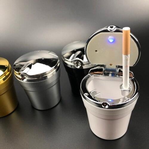 Car LED Blue Light Cigarette Ashtray for Benz A200 A180 B180 B200 CLA GLA AMG A B C E S CLS GLK CLK SLK GLE Class