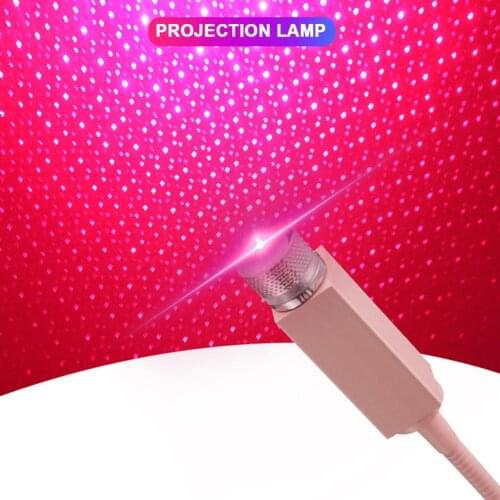 Car USB Star Ceiling Light Car Roof Lights USB Night Light Romantic Atmosphere Decoration Valentines Day Light Interior Lamp