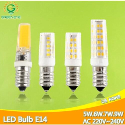 E14 LED Bulb Light 5W 6W 7W 9W 12W AC 220V 240V Led Lamp E14 Mini Ceramics bulb led Candle Spotlight Lampada Ampoule Bombilla