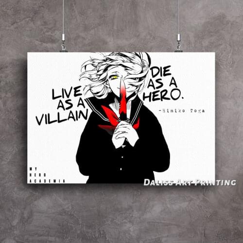 Canvas Anime My Hero Academia Toga Pictures Home Decoration Paintings Poster HD Prints Wall Art Modular Living Room Framed