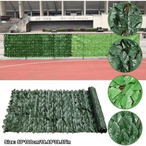 Encrypted Artificial Hedge Leaves Faux Lvy Leaf Privacy Fence Screen Simulation Plants Fence For Outdoor Garden Yard