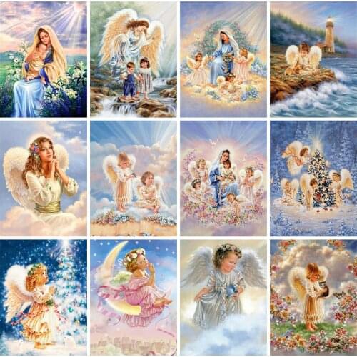 Kamy YI Diamond Painting Mosaic Mosaic Angel Craft Kit 5D Diamond Embroidery Rhinestone Portrait Cross Stitch DIY Homepage