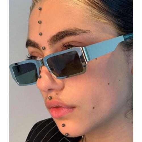 Square Fashion Women Sunglasses Trending Products 2021 Rectangle glasses Uv400 Man Vintage Mirror Lunette Soleil Homme Luxury