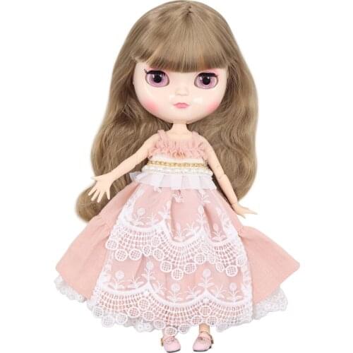 ICY Fortune Days factory doll azone joint body 30cm white skin Elegant light gold straight hair DIY sd gift toy