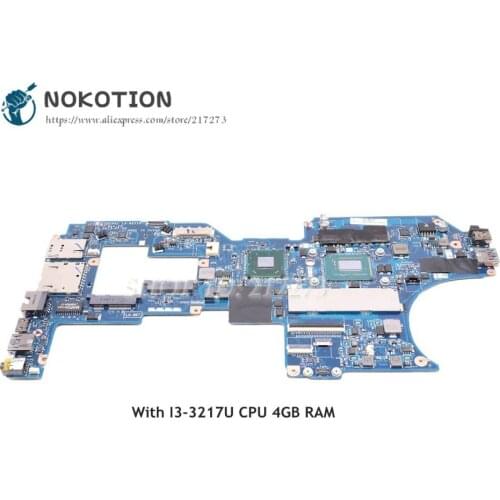 NOKOTION For Lenovo Thinkpad S230U Laptop Motherboard Twist 12.5 inch SR0N9 I3-3217U 4GB QIPA1 LA-8671P 04X0722 Main Board