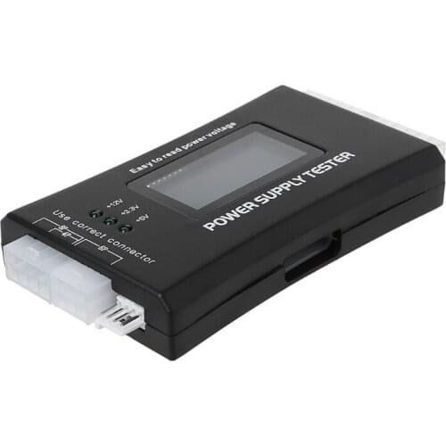 N0HC New LCD PC Computer 20/24 Pin 4 PSU BTX ITX SATA HDD Power Supply Tester
