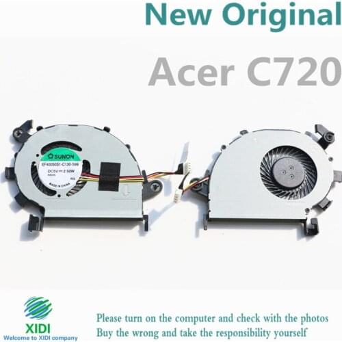 NEW EF40050S1-C130-S99 2.5W CPU FAN FOR Acer ASPIRE C720 C720P CPU COOLING FAN