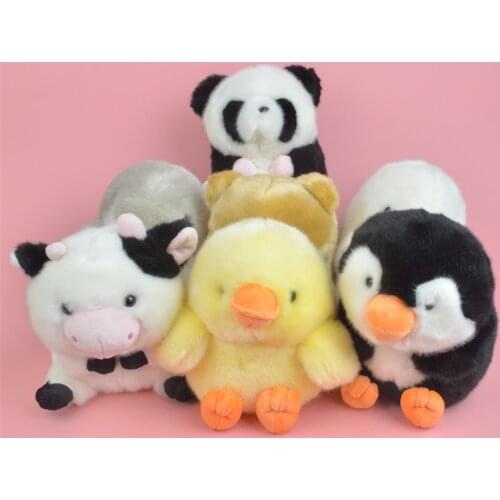 Cow panda duck penguin hamster Plush Toy Stuffed Cute Bunny Decor Bunny Pillow Spherical Cushion Anime Characters Birthday Gifts