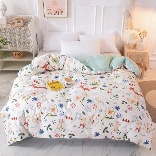 1 pc Duvet Cover 100%Cotton Queen Size Reactive Printed Nordic Style housse de couette King Size dekbedovertrek 240x220