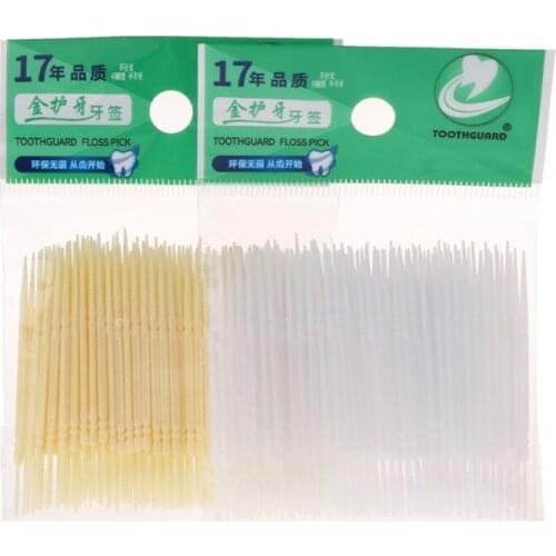 Drop Ship 100pcs/box Dental Floss Interdental Toothpick Brush Brush Teeth Stick Dental