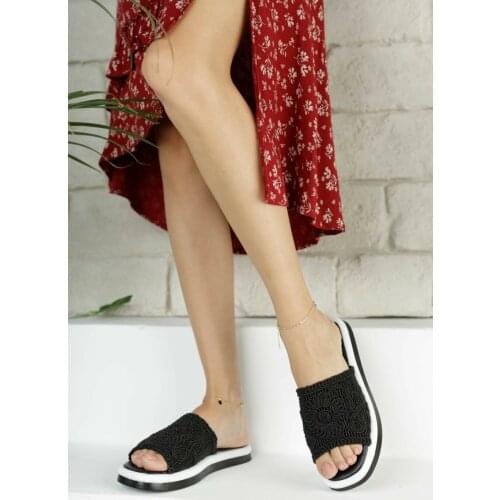 Knitting Flat Women Slippers Summer Fashion Casual Stylish 2021 Style Beach Flip Flops Lady Slide