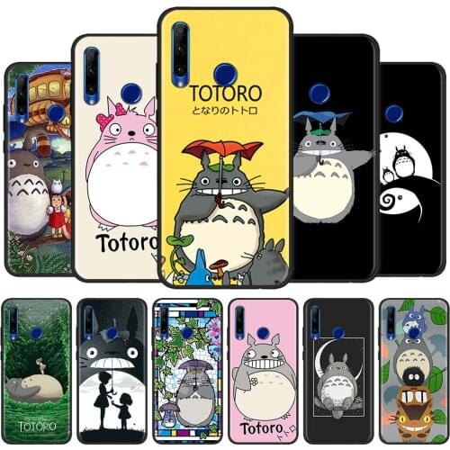 Silicone Cover Phone Case For Huawei Y7a Y9a Y8p Y8s Y6p Y5p Y9 Y7 Y6 2019 Studio Ghibli Totoro Soft TPU Shell