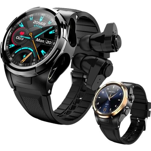 S201 Smart Watch TWS Bluetooth Earphone 2In1 Heart Rate Blood Pressure Monitor Fitness Clock Business Style Sport Smartwatch