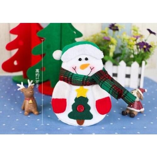 Party Favors Christmas Santa Claus Knife Fork Bag Tableware Cutlery Holder for Christmas Tableware Pocket Christmas Decor
