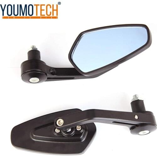 Motorcycle Bike Cruiser Chopper ATV Aluminum 7/8'' 22mm Bar End Side Rear View Mirror For KTM BMW Ducati Aprilia Victory Triumph