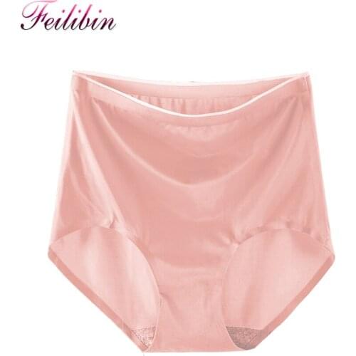 ZJX High Waist Seamless Panties Women Sexy Traceless Summer Nylon Female Briefs Body Shaper Comfort Underwear Plus Size 3XL