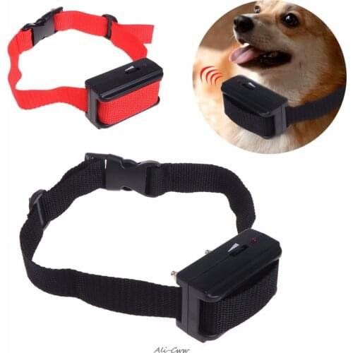 1PC New Pet Dog Collar Bark Deterrents Electric Shock Training Stop Barking Dogs Puppy Control Anti Bark Dogs Supplies