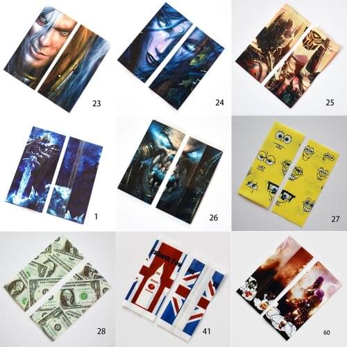 10Pcs 9 Type Patterns 18650 Battery Protective Wrap Skin PVC Skin for E Cigarette Battery