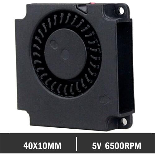 100PCS Gdstime 5V 40MM Blower Fan 4010 Blower for 3D Printer Accessories Fan 4mm 40x40x10mm Turbo Blower Fan