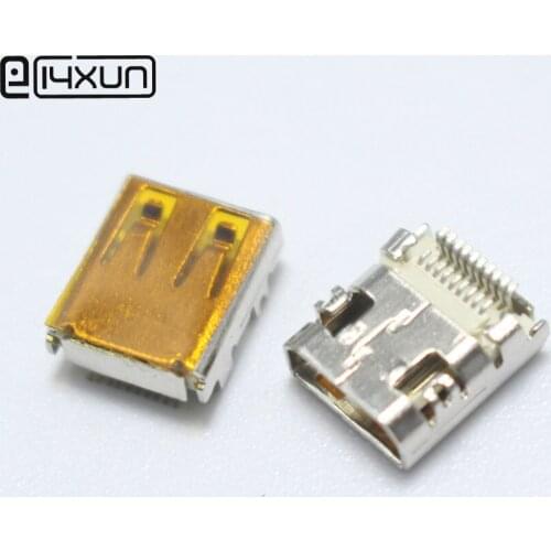 2pcs/lot 19Pin SMD Micro HDMI AF Female Jack HD video jack female Socket for tablet pc laptops ect