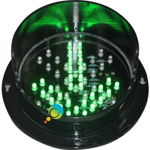 DC24V customized mould 125mm bi color red cross green arrow traffic signa lamp LED traffic replacement