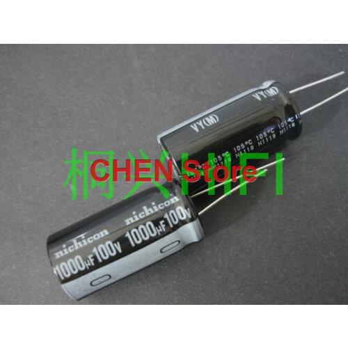 4PCS/10PCS NICHICON VY 100V1000UF 18X35MM Aluminum Electrolytic Capacitor vy 1000uF/100v Japan 1000uf 100v
