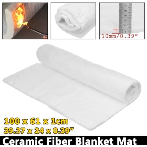 61x100cm 10mm Motorcycle Exhaust Silencer Wadding Sheet Heat Insulation Cotton Soundproof Mat Blankets for Glass Insulation