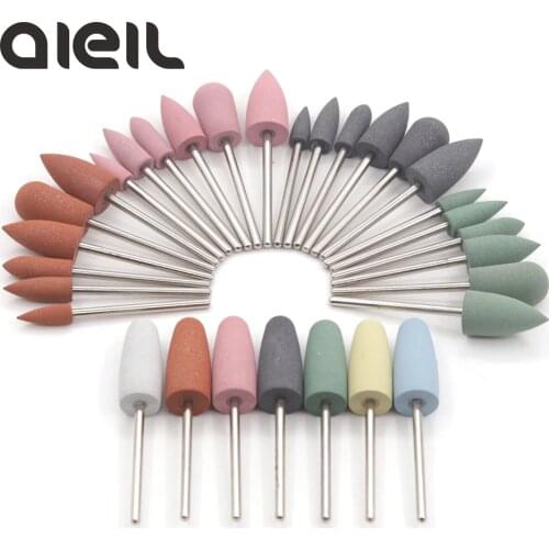7PCS Silicon Nail Drill Bit Rotary Burr Cutters for Manicure Machine for Manicure Nail Drill Cutter for Nail Cutter for Pedicure