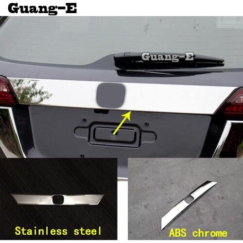 Car Panel ABS Chrome/Stainless Steel Rear Door Trunk Tailgate Frame Plate Trim Lamp 1pcs For Honda HRV HR-V Vezel 2019 2020