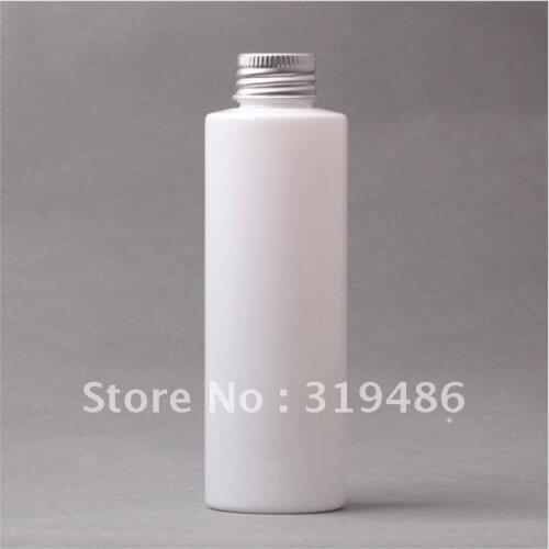 300pcs/lot 150ml White plastic Bottle with aluminum cap ,FWI21