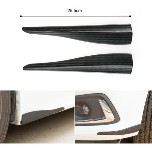 Carbon Fiber Color Sharp Fin Style Car Anti Scratch Bumper Guard Protector Strip for bmw chevrolet honda vw toyota ford audi