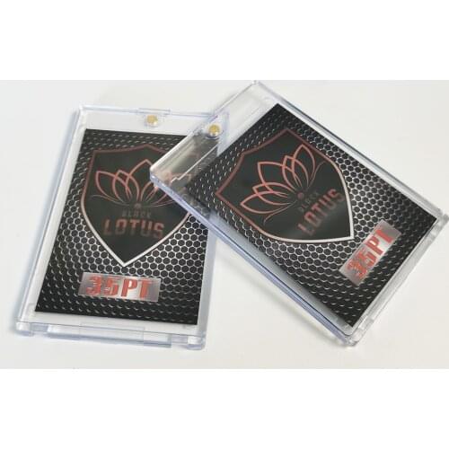 5Pcs/Lot Black Lotus Brand 35PT Card Bricks Card Holder UV Protection Trading Cards Sports Cards Storage Hold Plastic Box Sleeve