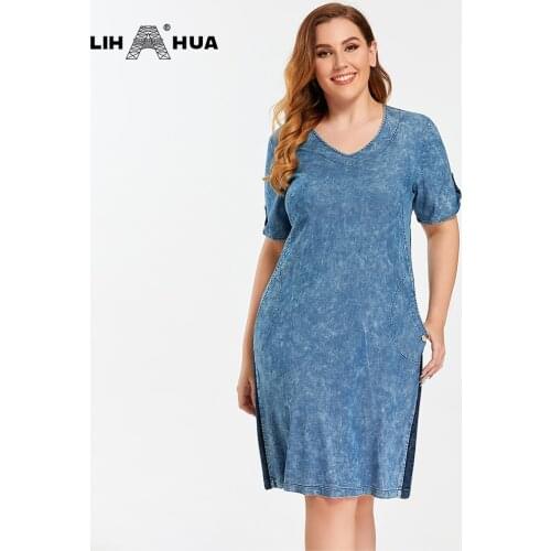 Летние платья больших размеров LIH HUA China At AliExpress