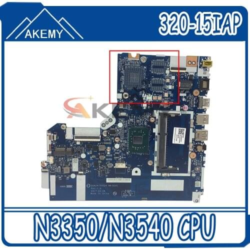 NM-B301 For Lenovo 320-15IAP notebook motherboard DG424 DG524 NM-B301 motherboard CPU N3350/N3540/N4200 DDR3 100% test work