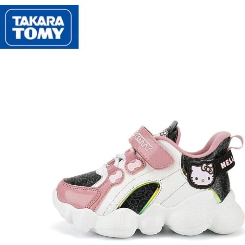 TAKARA TOMY fashion cartoon Hello Kitty childrens casual shoes simple and comfortable breathable non-slip childrens warm shoes