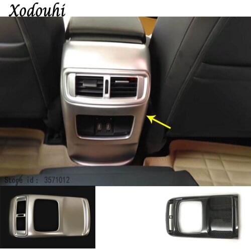 Car Cover Trim Stick Frame Rear Back Air Conditioning Outlet Vent Armrest Handrail 1pcs For Honda CRV CR-V 2017 2018 2019 2020
