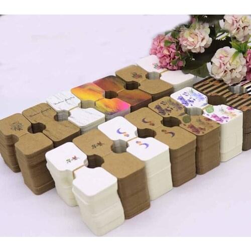 New 50pcs/lot 3.5*9cm jewelry Necklace Card Pendant/Hair Clip accessories DIY Necklace Card headband package tag card