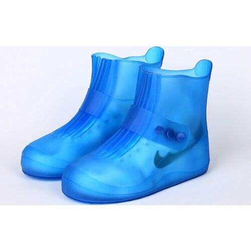 PVC Rain Shoe Cover Beam Port Overshoes Rain Boots Slip Waterproof Raincoat High-Top Wholesale Bulk Accessories Supplies