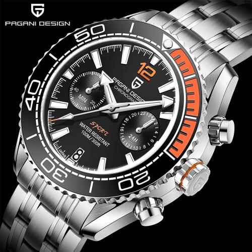 PAGANI DESIGN Stainless Steel Waterproof Watch Men relogio masculino Men Automatic Watch Sapphire Luxury Mechanical Wristwatch