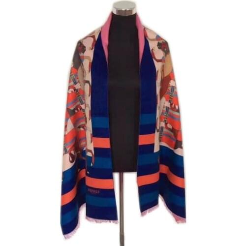 Stripe plaid shawls stoles fashion loop yarn long tassel mujer scarf wraps woven jacquard winter cape wraps women scarf shawls