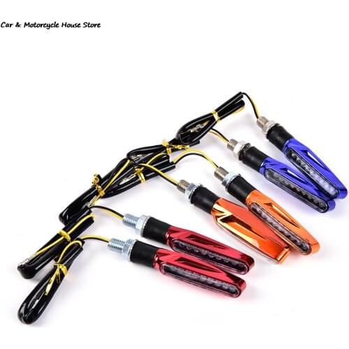 1pcs Motorcycle Scooter Turn Sequential Signals LED Blinker Flowing Water Flashing Lights Tail Stop Indicators Turn Signal
