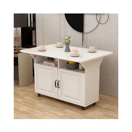 Folding table household movable small family simple rectangular folding table dining table