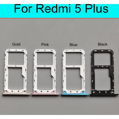 Sim card slot for xiaomi redmi 5 PLUS 5.99 inch sim slot adapter replacement phone small parts for redmi5 PLUS
