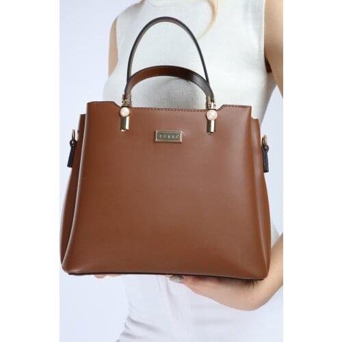 Tan Rengk, Women Multi-Cavity, Shoulder and Hand Bag, Custom Design, Kaliteki, daily and Special Use, Faux, Leather, Pearl Accessories