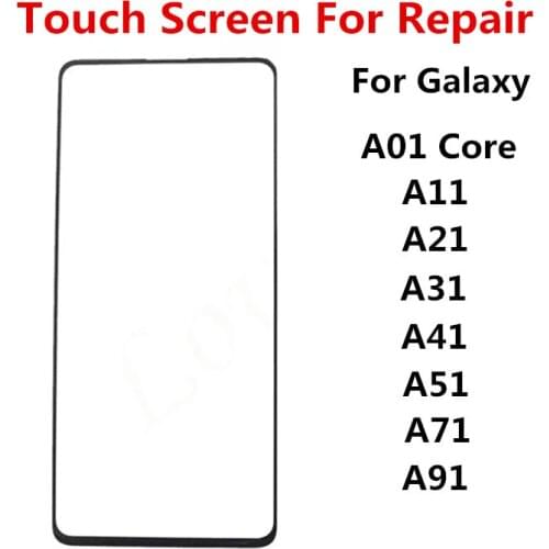 A 31 Outer Screen For Samsung Galaxy A31 A315 Front Touch Panel LCD Display Out Glass Cover Lens Phone Repair Replace Parts