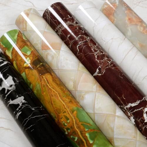 Waterproof marble stickers self-adhesive wall paper,table top, stove table, window sill, paint, kitchen renovation stickers