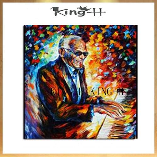 Chinese Wall Art The Man Play Music Oil Painting Living Room Wall Picture Large Canvas Paintings Home Decor No frameds